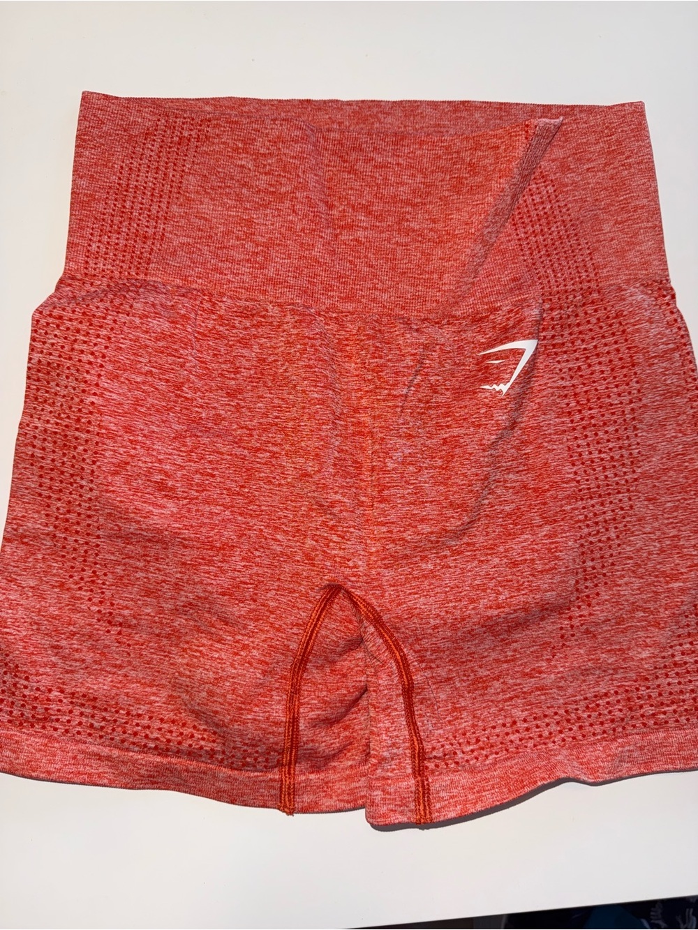 Gymshark orange Seamless High-Rise Women's Athletic Shorts